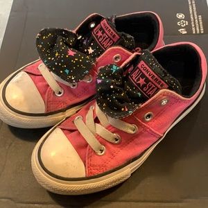 Little girls, no lace, converse